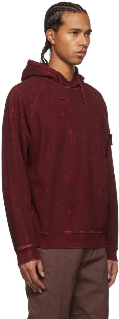 商品Stone Island|Burgundy Acid Wash Hoodie,价格¥2118,第2张图片详细描述