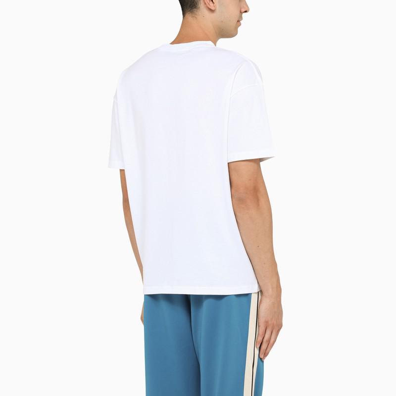 商品Palm Angels|White crew neck t-shirt with logo,价格¥1516,第5张图片详细描述
