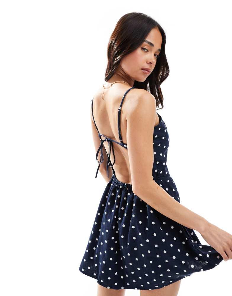 indigo mini dress Cheyenne Scallop Denim Mini Dress / Indigo Blue | MESHKI