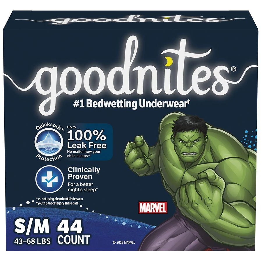 商品goodnites|Nighttime Bedwetting Underwear Size S/M (43-68 lb.),价格¥246,第1张图片详细描述