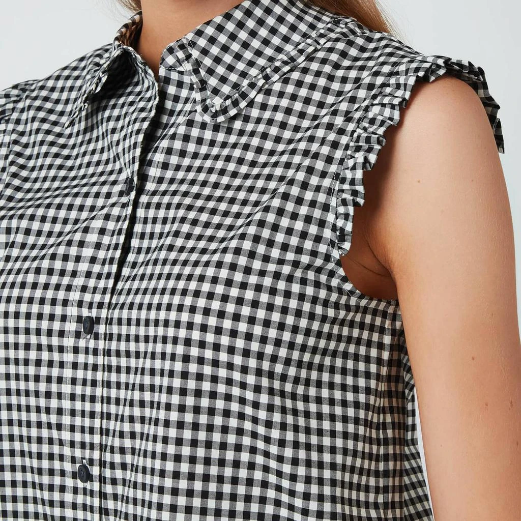 商品Kate Spade|Kate Spade New York Women's Mini Gingham Sleeveless Top - Black,价格¥292,第4张图片详细描述
