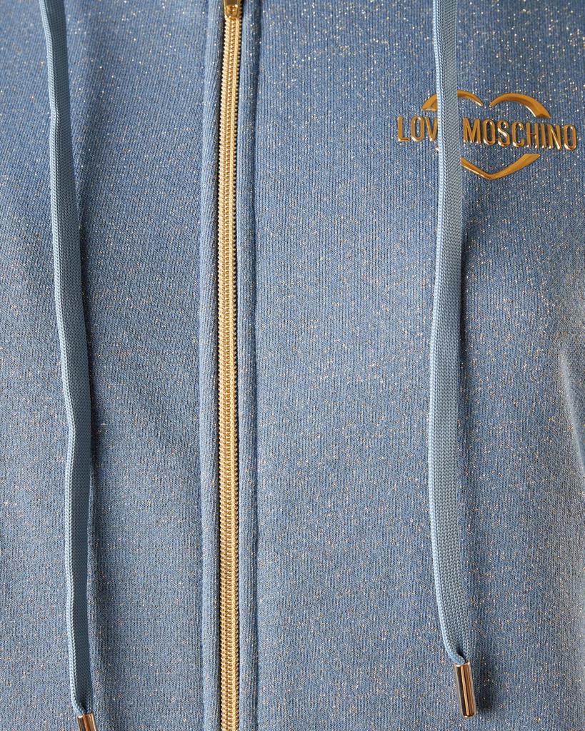 Love Moschino Allover Glitter Zipped Hoodie商品第3张图片规格展示