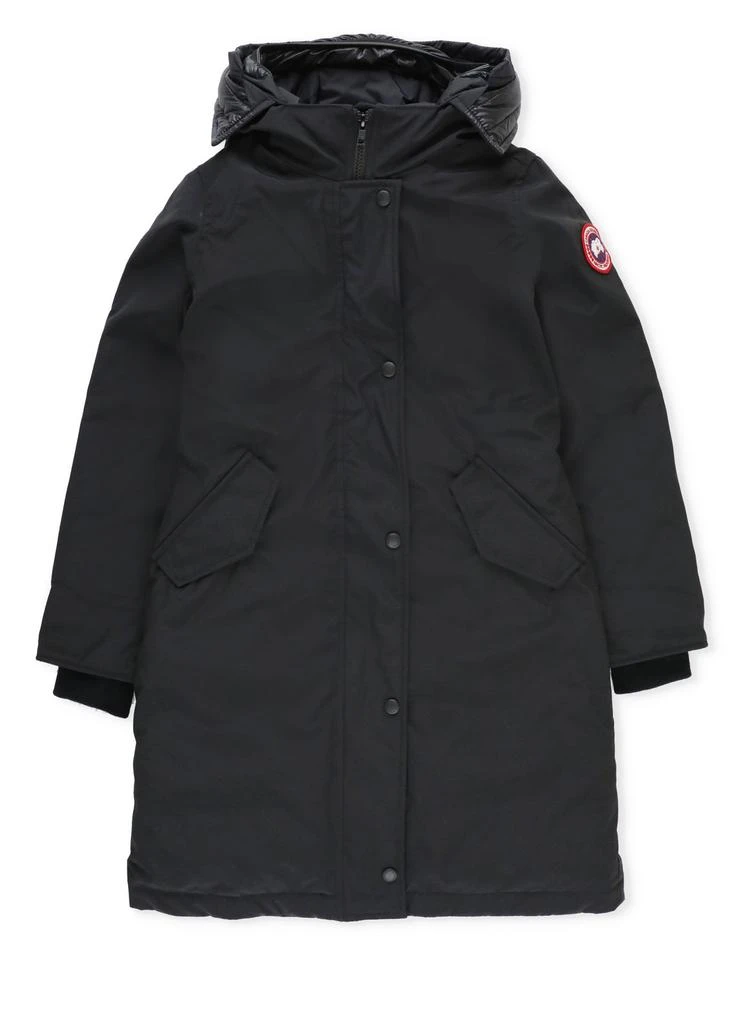 商品Canada Goose|Canada Goose Kids Logo Patch Hooded Parka,价格¥8352,第1张图片