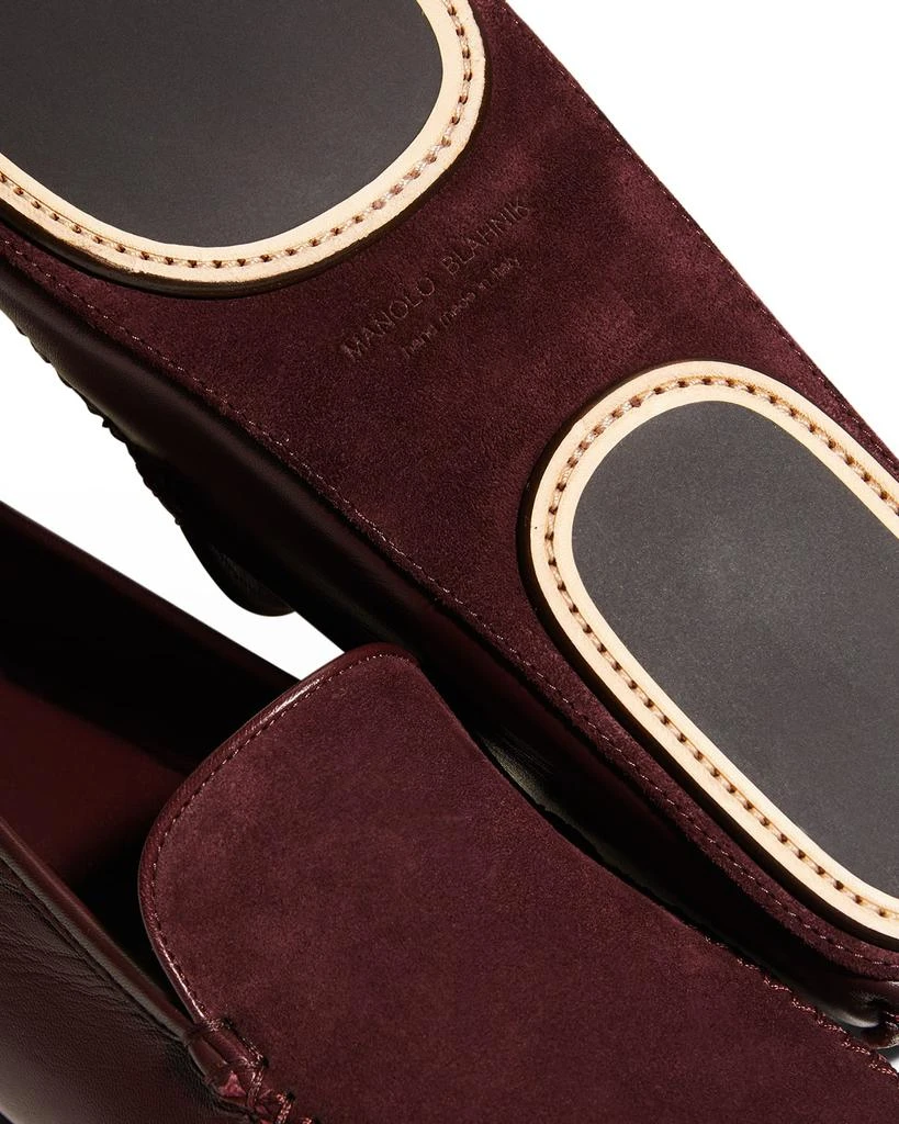 商品Manolo Blahnik|Men's Mayfair Suede-Leather Loafers,价格¥4289,第4张图片详细描述