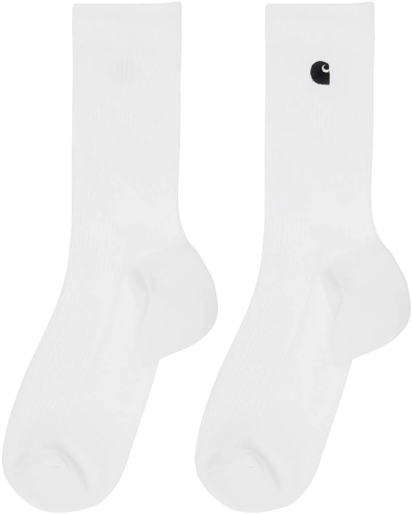 商品Carhartt WIP|Two-Pack White Madison Socks,价格¥271,第3张图片详细描述