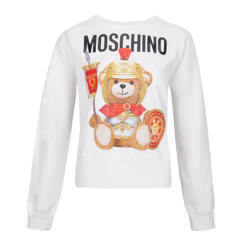 商品[国内直发] Moschino|Moschino 莫斯奇诺 女士白色长袖运动衫 EV1702-5527-2002-912,价格¥1292,第1张图片