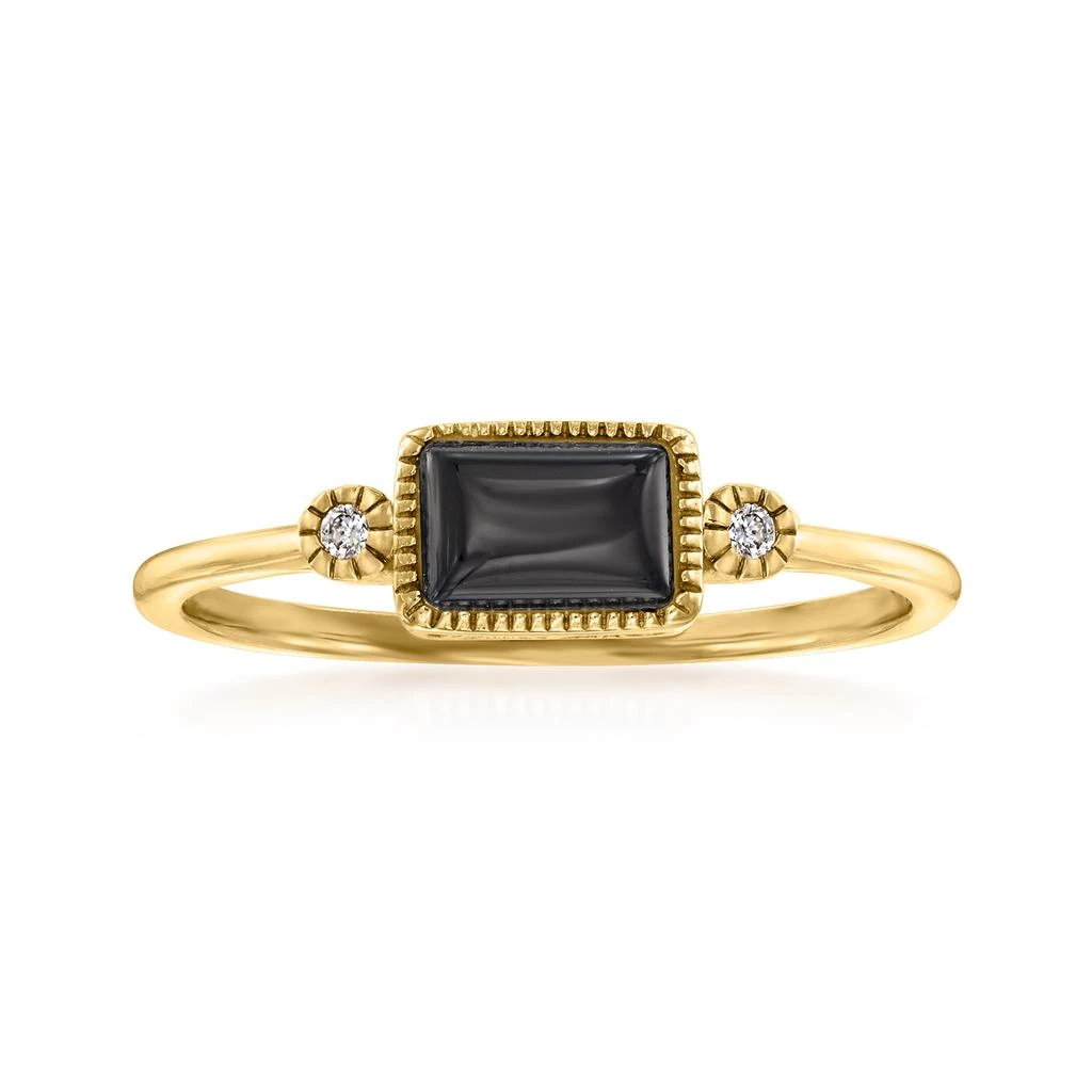 Ross-Simons Black Onyx Ring in 14kt Yellow Gold 商品