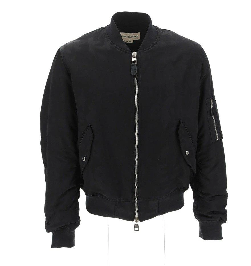 商品Alexander McQueen|Alexander McQueen Ollies Zipped Bomber Jacket,价格¥11060,第1张图片