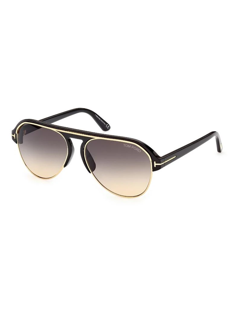 商品Tom Ford|Tom Ford Eyewear Marshall Aviator Frame Sunglasses,价格¥2426,第2张图片详细描述