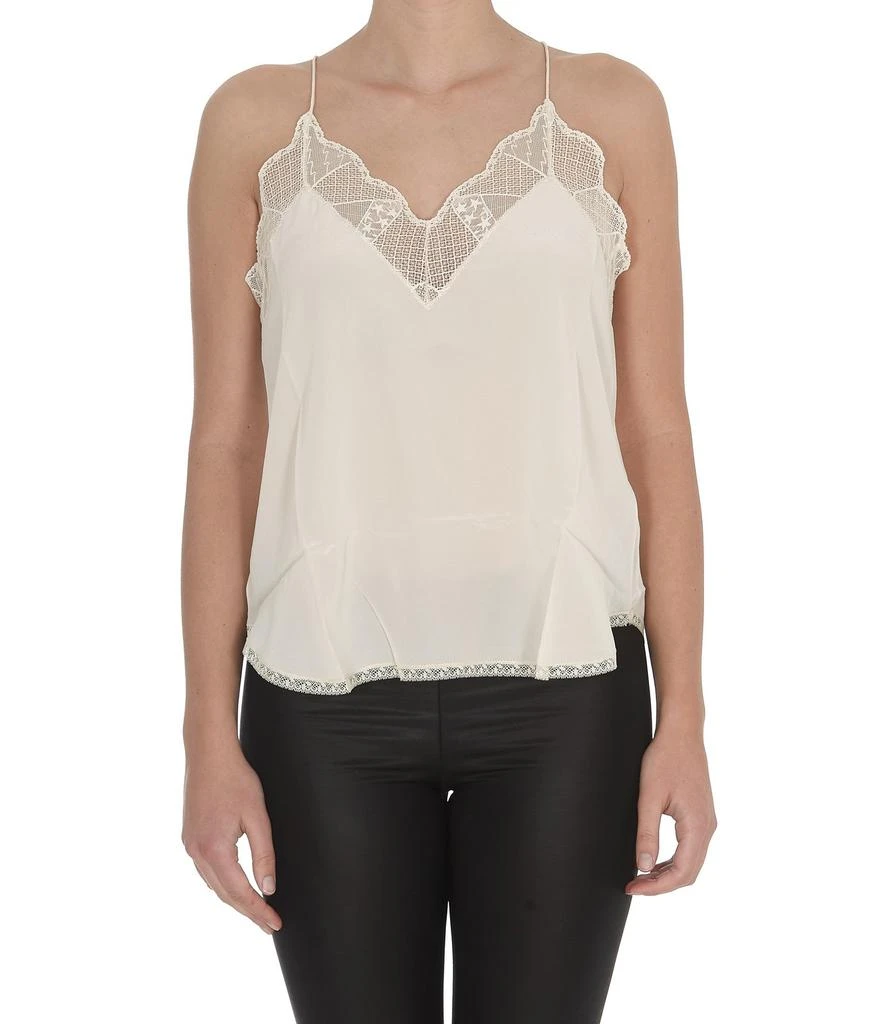 商品Zadig&Voltaire|Zadig & Voltaire Christy Lace Detailed Camisole,价格¥2762,第1张图片