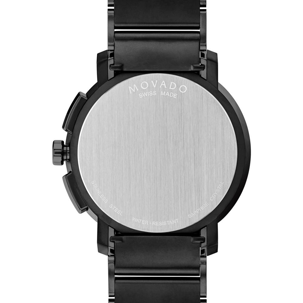 Men's Swiss Chronograph Strato Gray Black PVD Bracelet Watch 44mm商品第3张图片规格展示