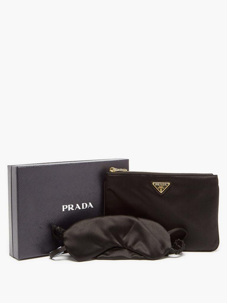 商品Prada|Triangle-logo pouch and satin eye mask set,价格¥3723,第7张图片详细描述