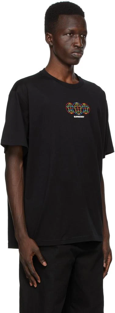 商品Burberry|黑色 Triple Globestar Logo T 恤,价格¥3629,第2张图片详细描述