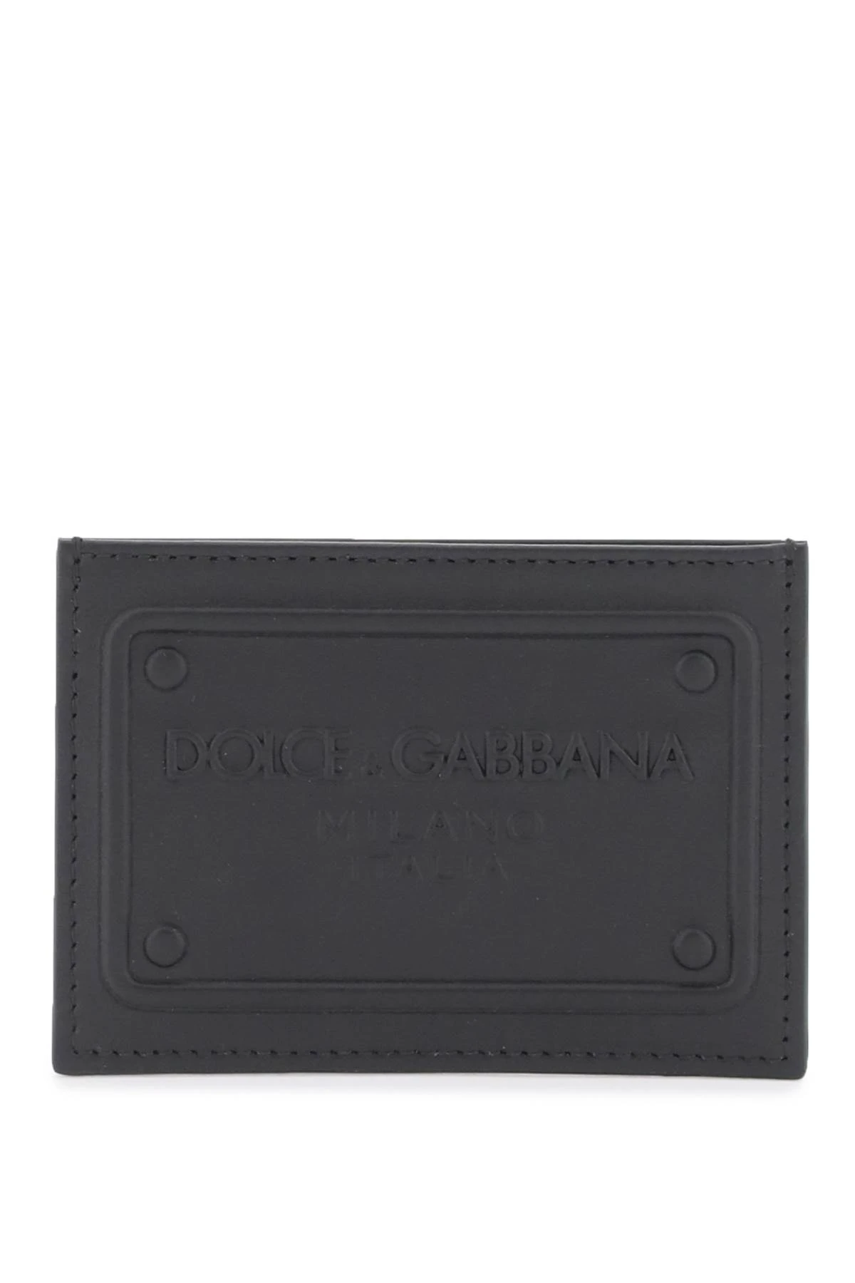 商品Dolce & Gabbana|embossed logo leather cardholder 8059579699,价格¥943,第1张图片