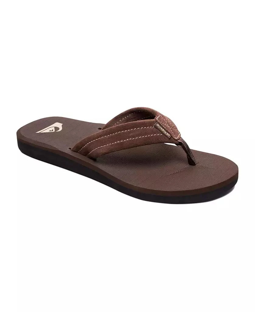 商品Quiksilver|Men's Carver Suede Flip Flops,价格¥168,第2张图片详细描述