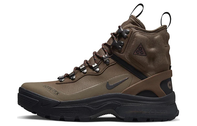 商品[国内直发] NIKE|ACG Air Zoom Gaiadome GTX 织物 百搭 减震防滑耐磨 高帮 户外功能鞋 男女同款 棕黑色,价格¥1481,第1张图片