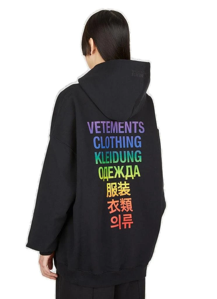 商品Vetements|Vetements Logo Print Drawstring Hoodie,价格¥3845,第2张图片详细描述