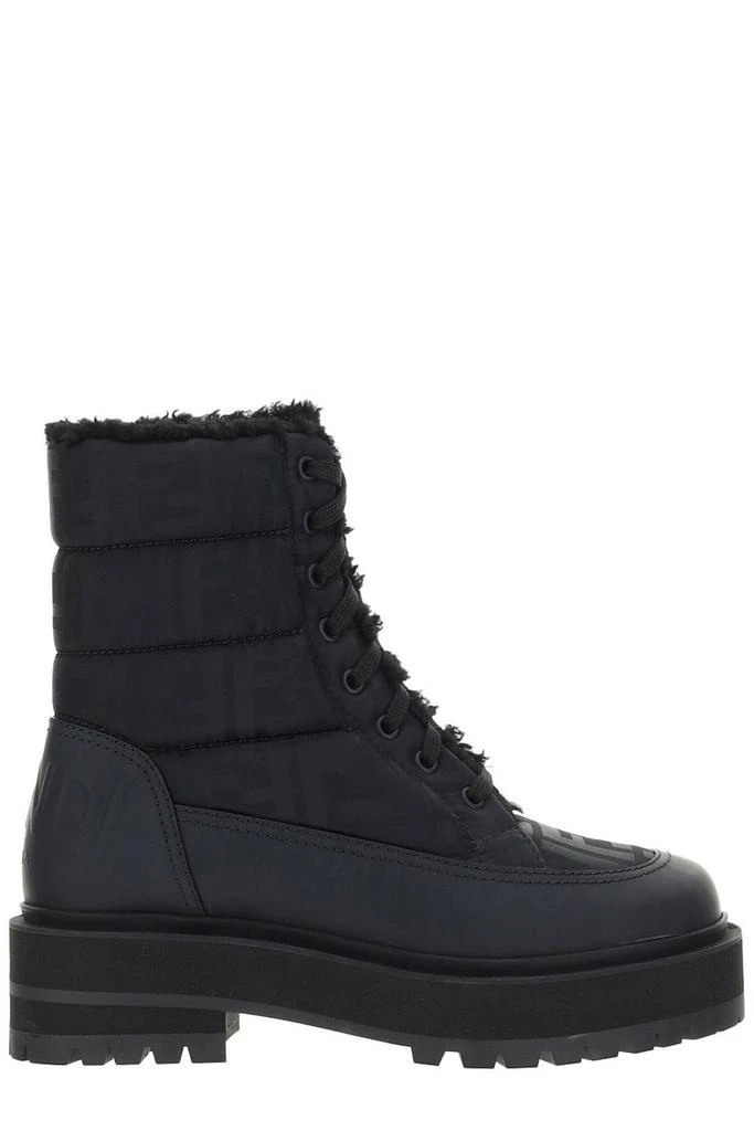 商品Fendi|Fendi Padded Lace-Up Biker Boots,价格¥5626,第1张图片