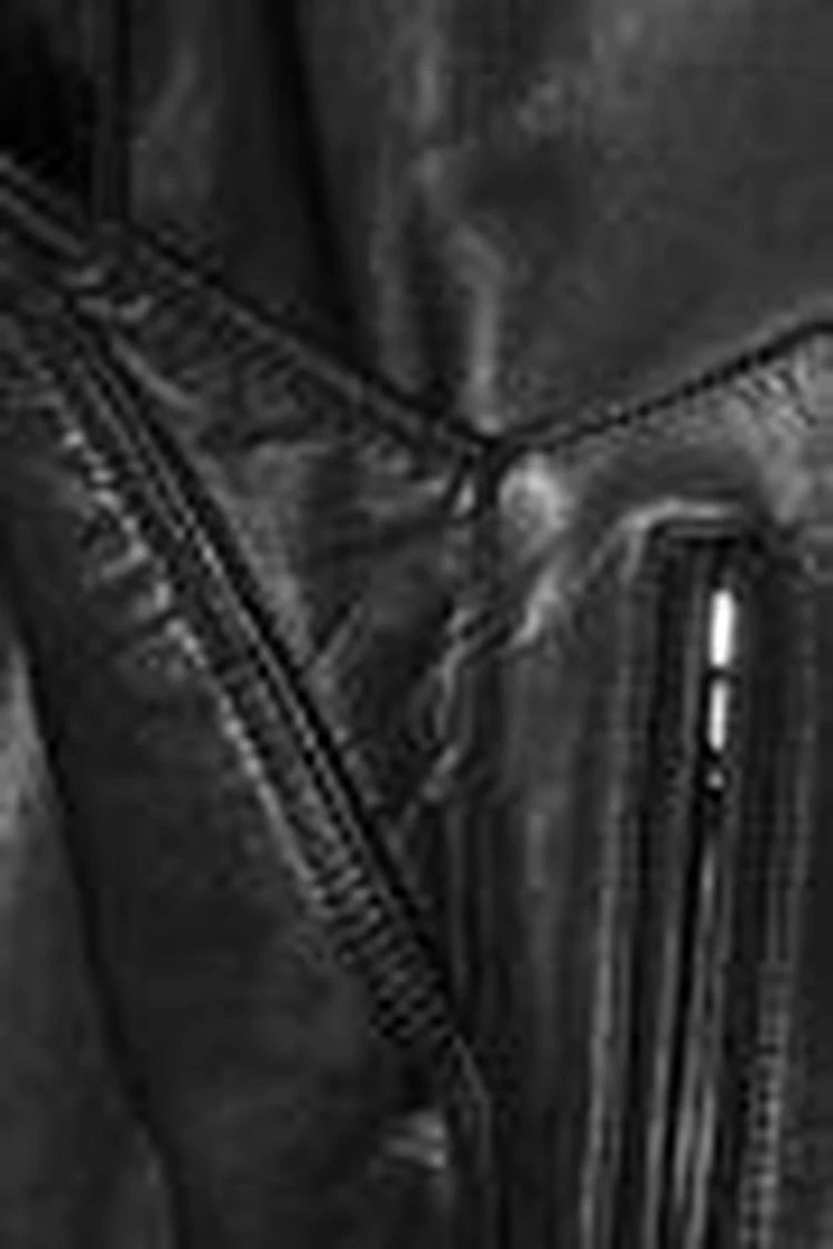 Convertible leather biker jacket 商品