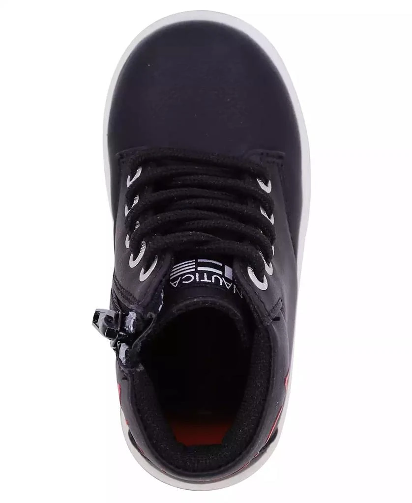 商品Nautica|Toddler Boys Bowenswarf Casual Padded Collar High-top Sneaker,价格¥112,第5张图片详细描述