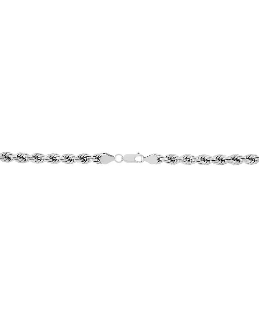 商品Macy's|Evergreen Rope 26" Chain Necklace (5.3MM) in 10K White Gold,价格¥24675,第3张图片详细描述