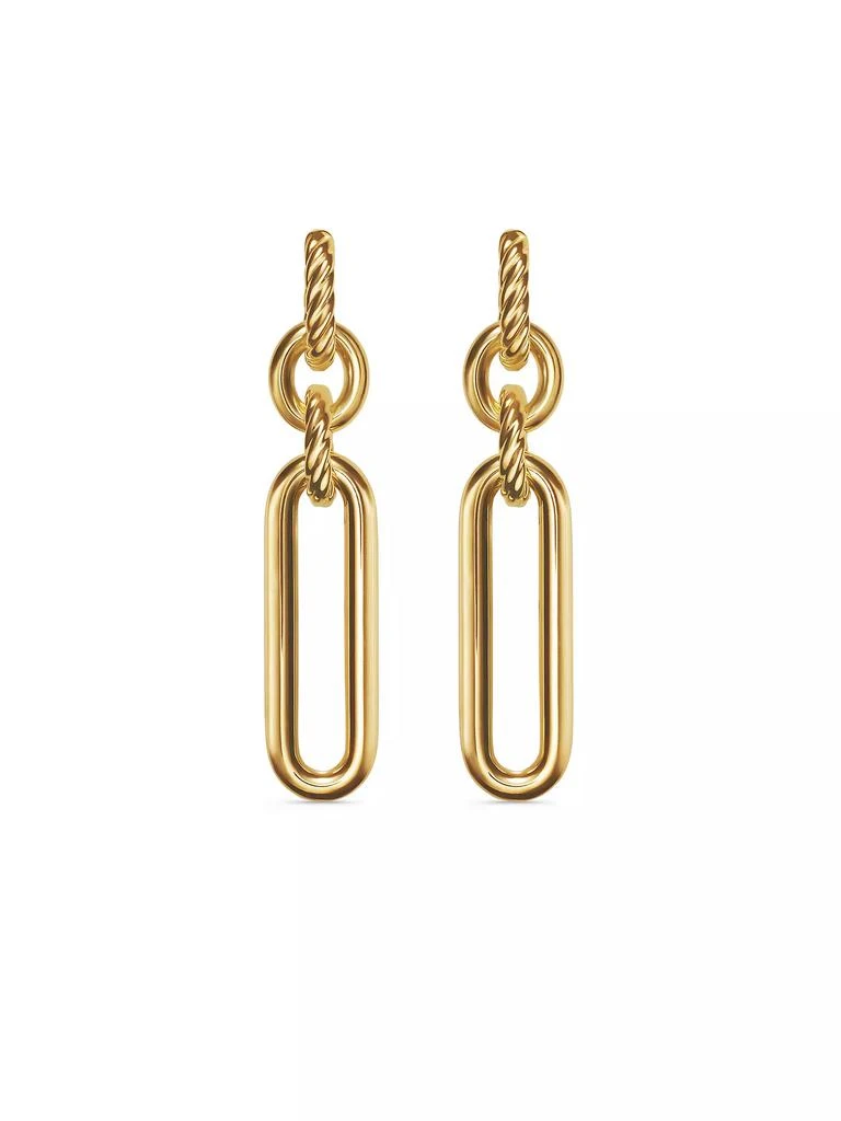 商品David Yurman|Lexington Double Link Drop Earrings in 18K Yellow Gold, 53.5MM,价格¥28845,第1张图片