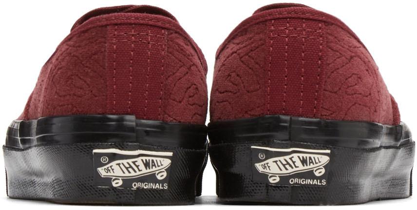 Burgundy OG Authentic LX Sneakers商品第4张图片规格展示