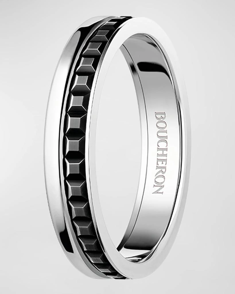 商品Boucheron|Quatre 18K White Gold Follies Band Ring,价格¥17912,第3张图片详细描述