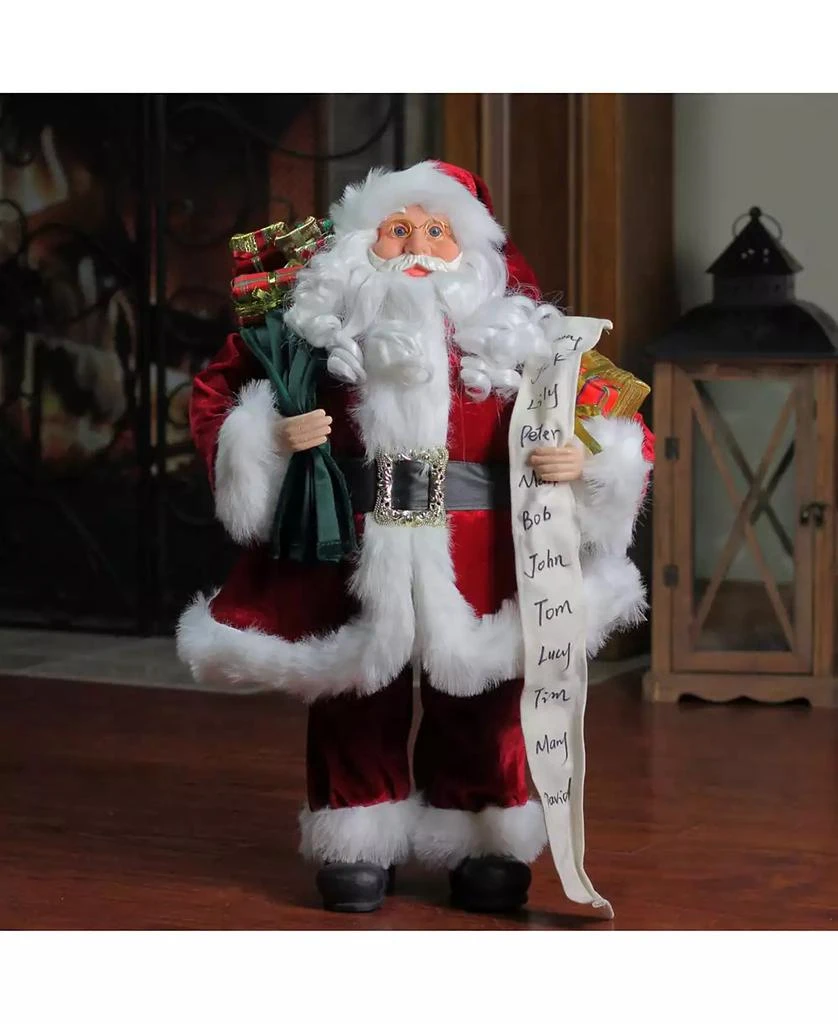 商品Northlight|Standing Santa Claus Holding A Naughty Christmas Figurine,价格¥3394,第3张图片详细描述