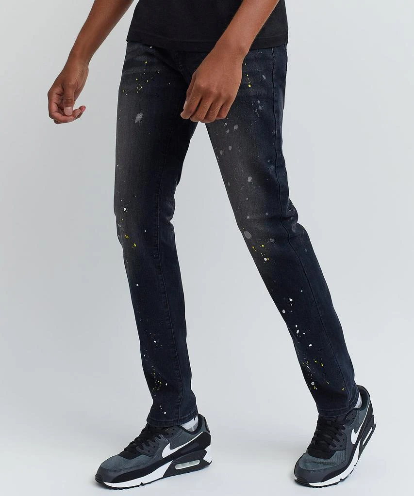 商品Reason Clothing|Morrison Dark Wash Paint Splatter Jeans,价格¥75,第4张图片详细描述