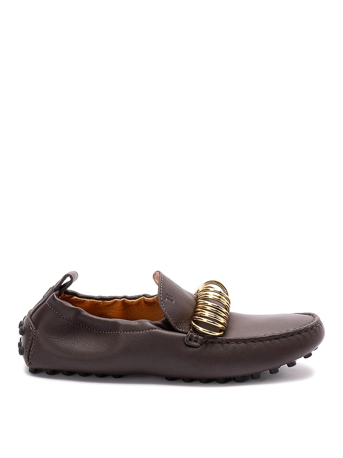 商品【商品预售15天发货】 Tod's|Tod's 女士芭蕾乐福鞋 XXW22L0JI80U1PS808 深棕色,价格¥4438,第3张图片详细描述