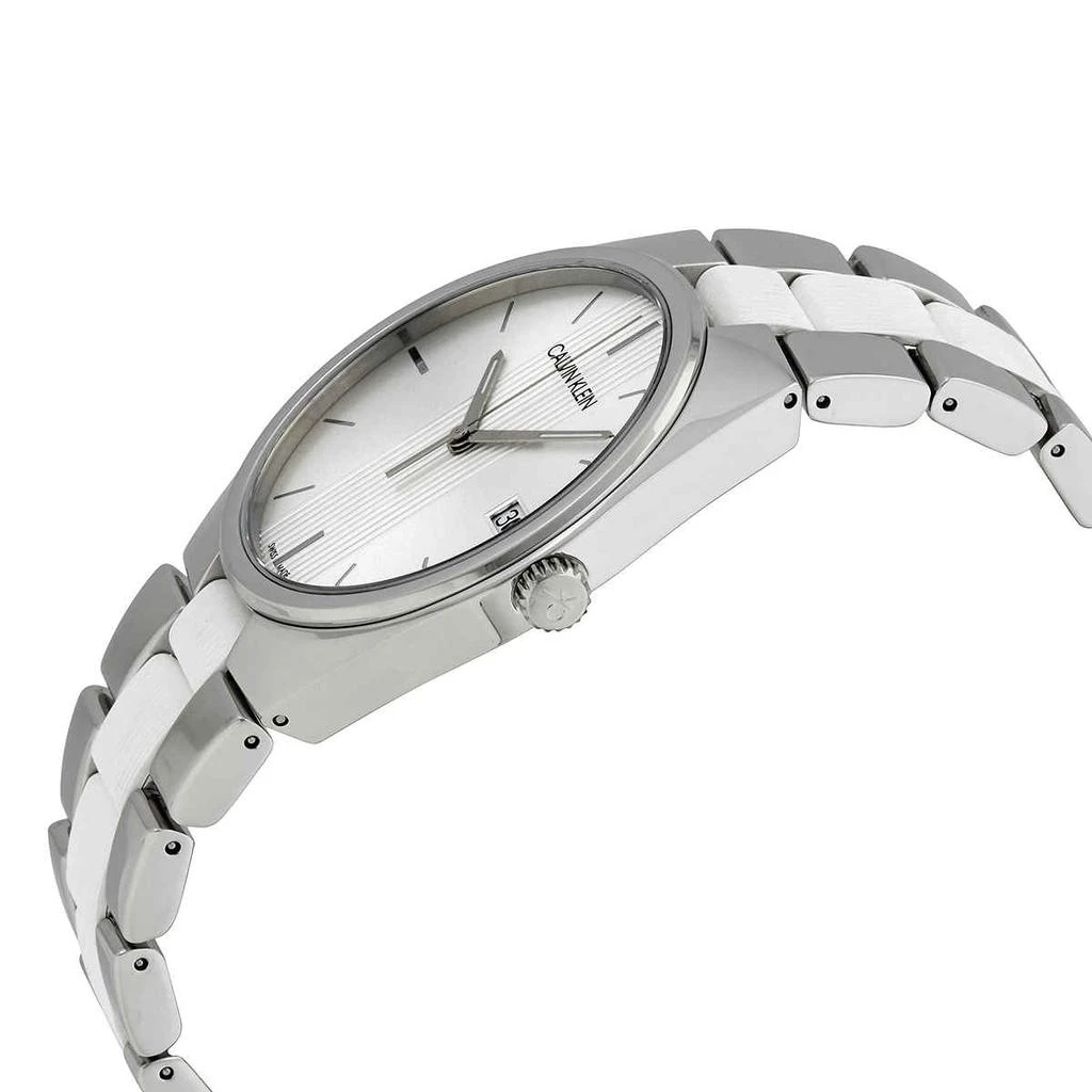 Calvin Klein Contra Quartz Silver Dial Ladies Watch K9E211K6 2
