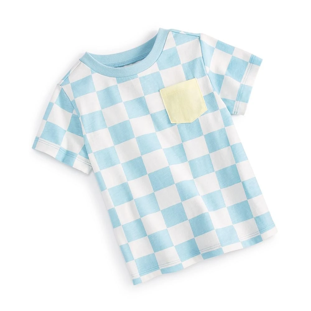 商品First Impressions|Baby Boys Checker Board T-Shirt, Created for Macy's,价格¥38,第1张图片