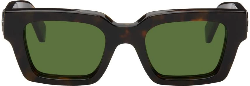 商品Off-White|Brown Virgil Sunglasses,价格¥2339,第1张图片
