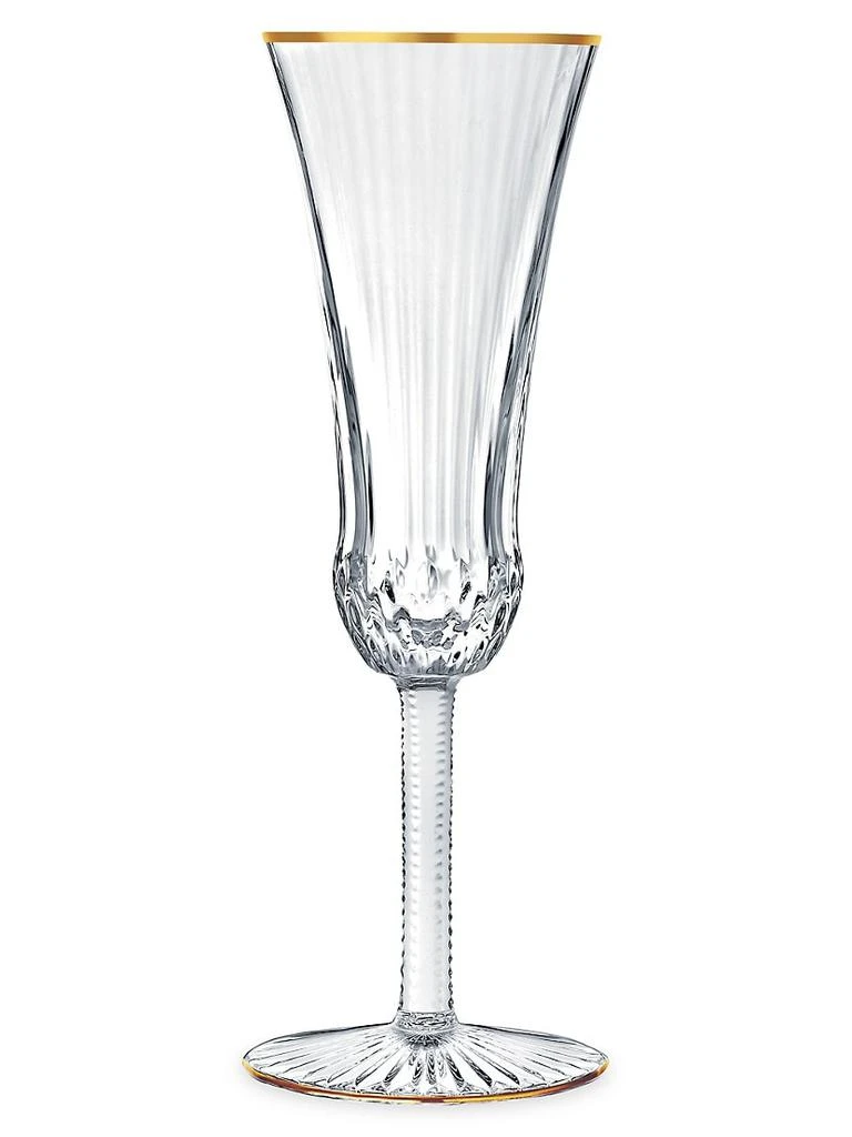 商品Saint Louis|Apollo Filet Or Crystal Champagne Flute,价格¥2432,第1张图片