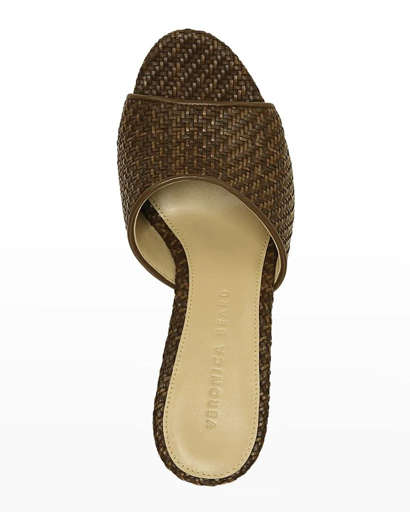 商品VERONICA BEARD|Dali Woven Leather Wedge Sandals,价格¥2711,第5张图片详细描述
