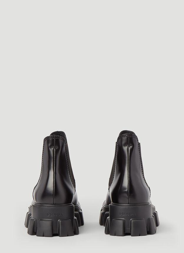 Monolith Leather Chelsea Boots in Black商品第4张图片规格展示