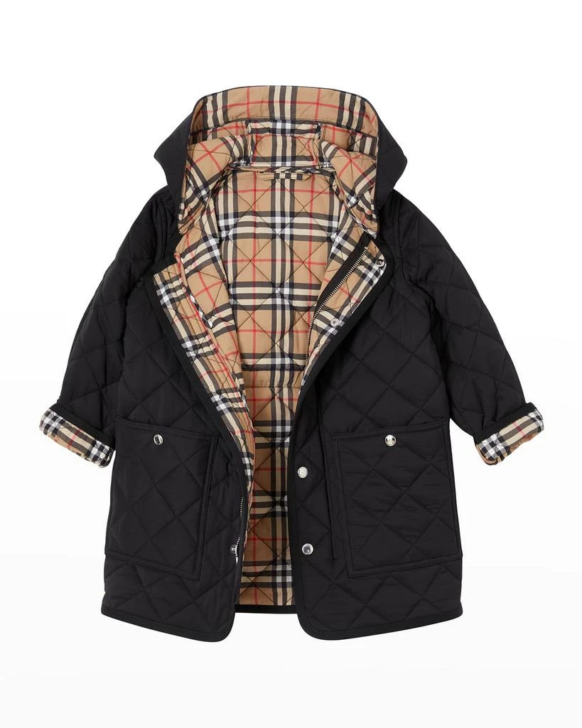 Kid's Reilly Diamond Quilted Coat, Size 3-14 商品