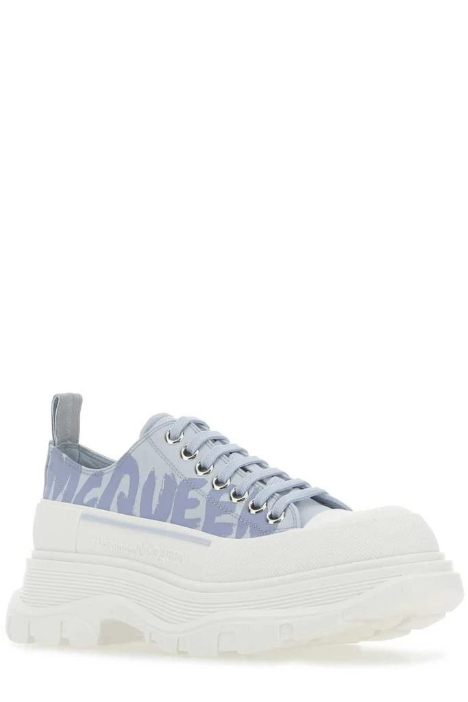 商品Alexander McQueen|Alexander McQueen Tread Slick Logo Print Sneakers,价格¥2758,第2张图片详细描述