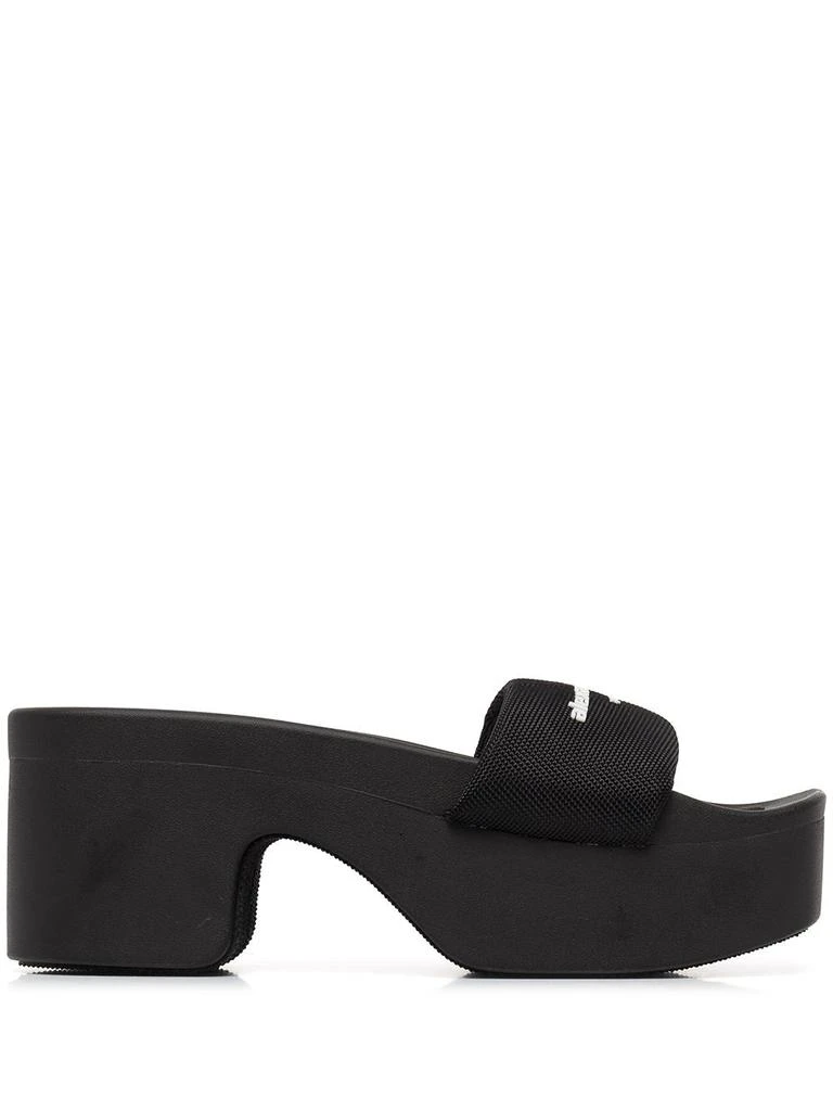 商品Alexander Wang|ALEXANDER WANG WOMEN AW PLATFORM SLIDE,价格¥1501,第1张图片