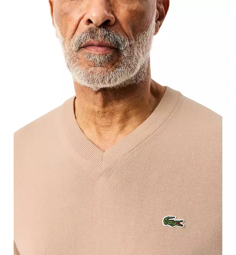 商品Lacoste|Men's Regular-Fit Solid V-Neck Sweater,价格¥559,第3张图片详细描述