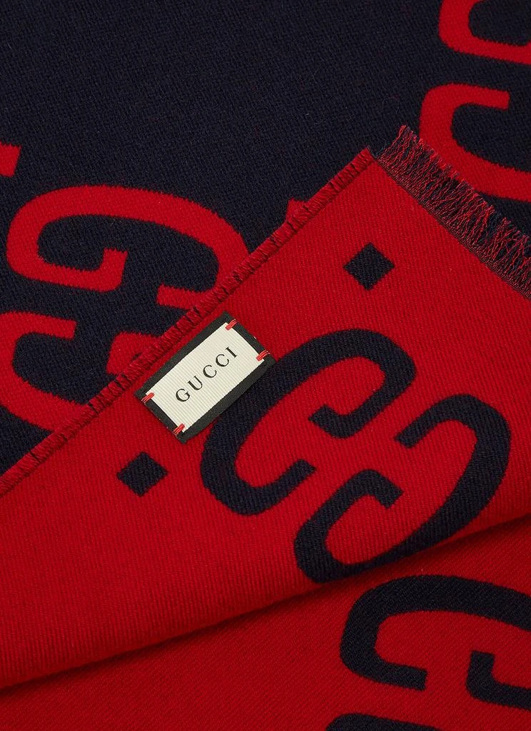 商品Gucci|GG Logo Wool Scarf,价格¥3511,第4张图片详细描述