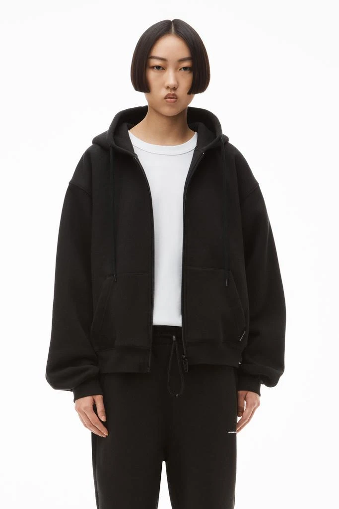 商品Alexander Wang|ZIP HOODIE IN DENSE FLEECE,价格¥2211,第2张图片详细描述