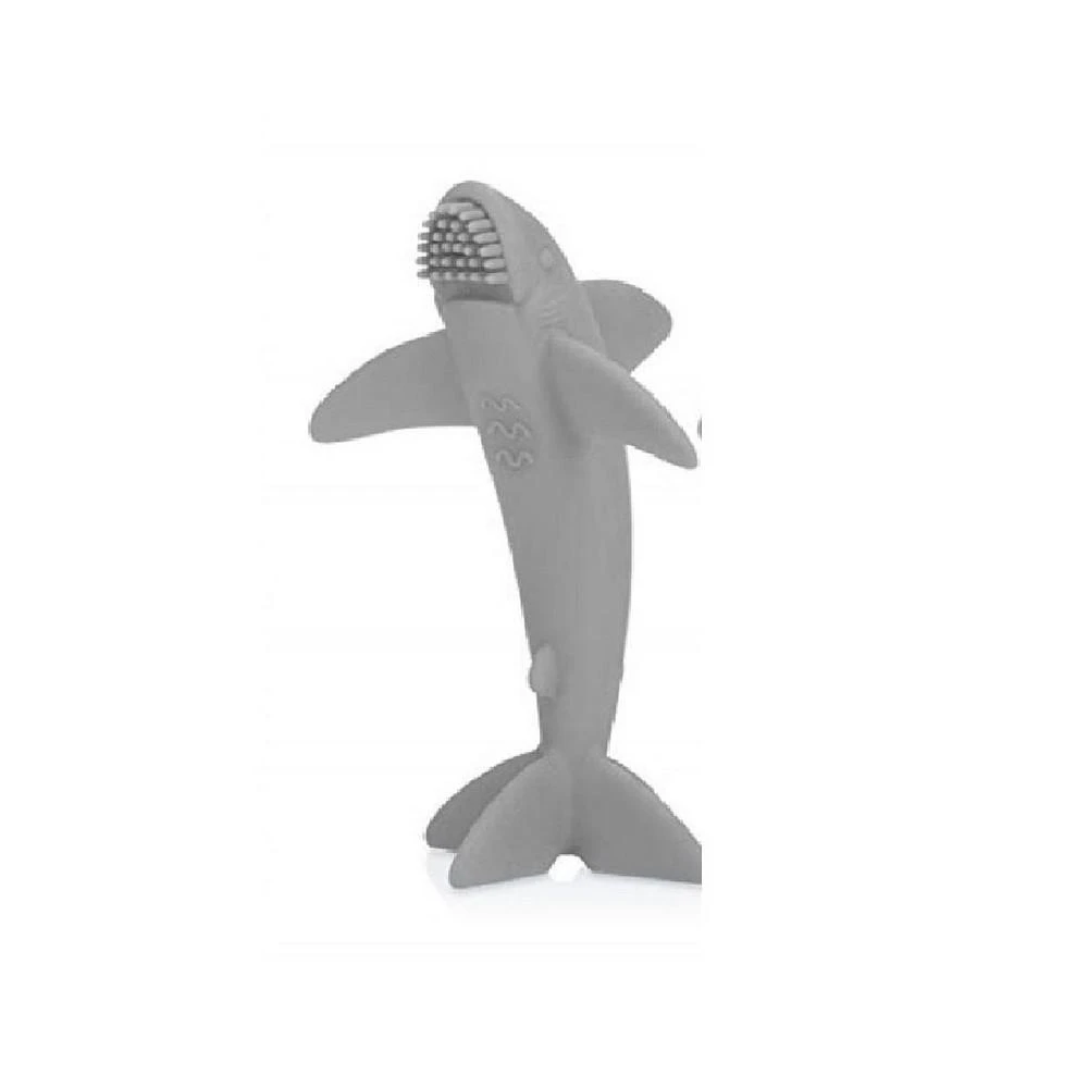 商品Nuby|Grooming Lil Shark Massaging Toothbrush, Gray,价格¥94,第1张图片