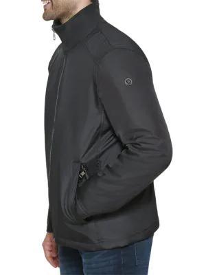 商品Calvin Klein|Full Zip Band Collar Jacket,价格¥440,第6张图片详细描述