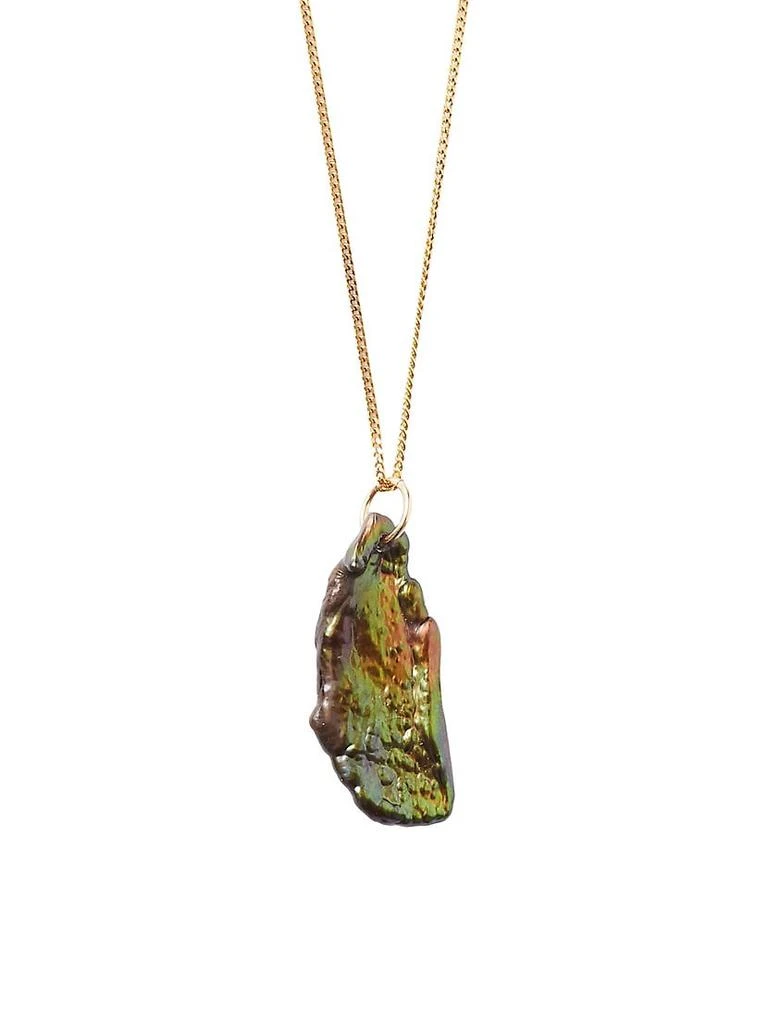 商品Chan Luu|Chan Luu 18K-Gold-Plated & Biwa Freshwater Pearl Pendant Necklace,价格¥565,第2张图片详细描述