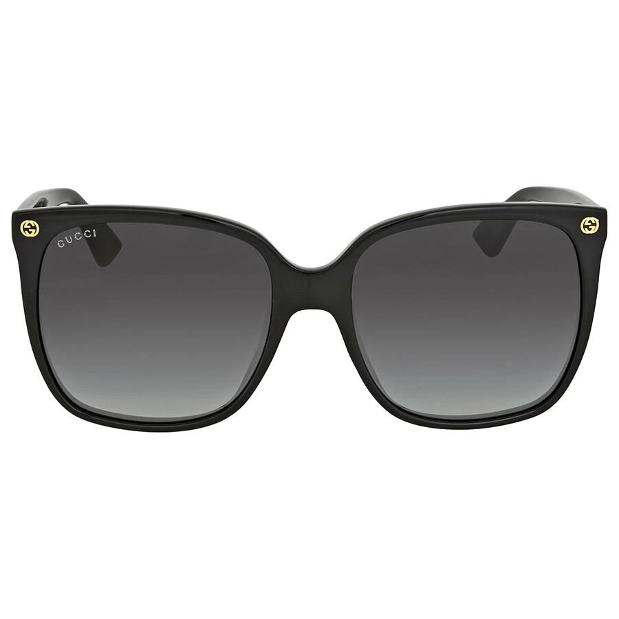 商品Gucci|Grey Gradient Cat Eye Ladies Sunglasses GG0022S 001 57,价格¥1317,第1张图片