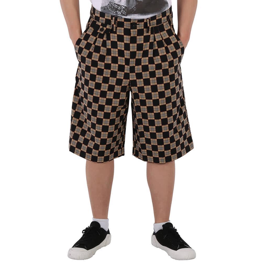 商品Burberry|Men's Archive Beige Check Tailored Shorts,价格¥2022,第1张图片
