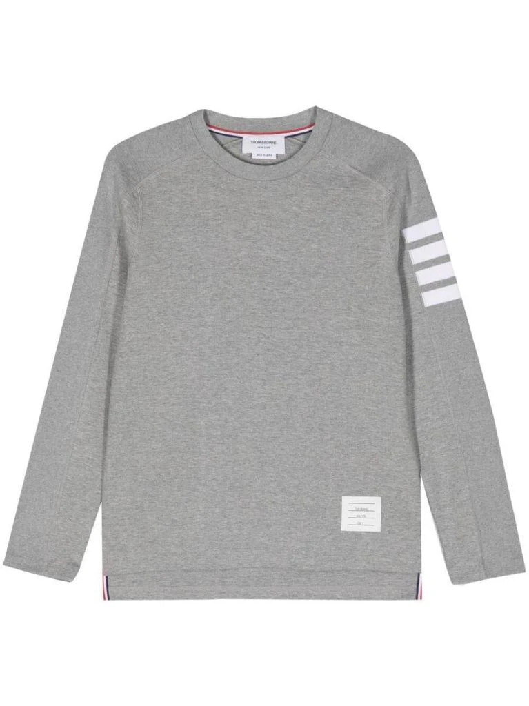 商品Thom Browne|Thom Browne Long Sleeves 4-Bar Tee Clothing,价格¥2998,第1张图片