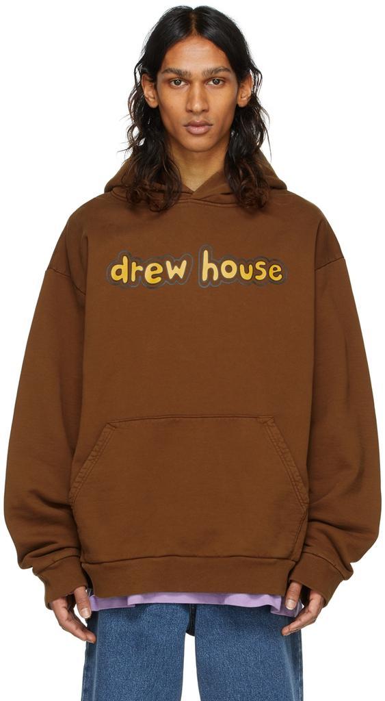商品Drew House|SSENSE Exclusive Brown Cartoon Font Hoodie,价格¥1848,第1张图片